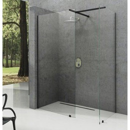 Душевое ограждение Ravak Walk-In Wall+Walk-In Wall 160х100 см (стекло 8 мм), чёрный/прозрачное фото 
