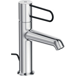 Смеситель для раковины Jacob Delafon Odeon Rive Gauche E21028-BL-CP, хром/черный фото 