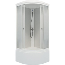 Душевая кабина Triton Лайт Б ДН4 90х90 см, белый/матовое фото 
