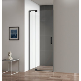 Душевая дверь Cezares Slider B-1 70/80 см черный/прозрачное (стекло 8 мм) фото 