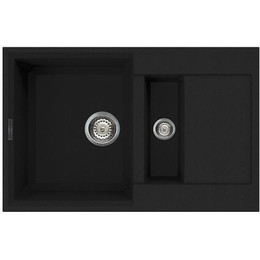 Кухонная мойка Omoikiri Sakaime 78-2-BL 4993114, чёрный, Цвет производителя: чёрный фото 