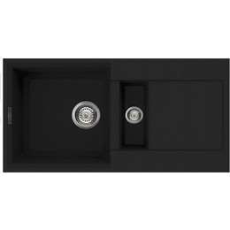 Кухонная мойка Omoikiri Sakaime 86-2-BL 4993117, чёрный, Цвет производителя: чёрный фото 