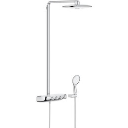 Душевая стойка с термостатом Grohe Rainshower SmartControl 360 DUO 26250LS0, хром/белая луна фото 