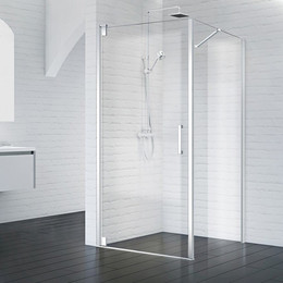Душевое ограждение BelBagno 80х80 см MARMI-A-1-80-C-Cr (стекло 8 мм), хром/прозрачное фото 