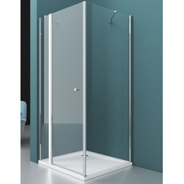 Душевое ограждение BelBagno 90х80 см ETNA-AH-12-90/80-C-Cr, хром/прозрачное фото 