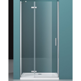 Душевая дверь BelBagno 80 см KRAFT-B-12-60/20-C-Cr-L, хром/прозрачное фото 