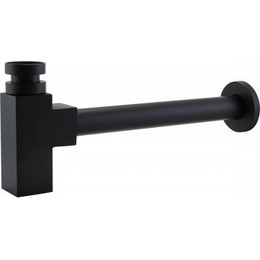 Сифон для умывальника BelBagno BB-SMQ2-NERO, черный фото 