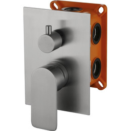 Смеситель для ванны трёхпозиционный BelBagno Nova NOV-SDM-IN, сатин, Цвет производителя: сатин фото 