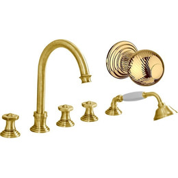 Смеситель для ванны Cezares APHRODITE-BVD-03/24-M, золото, Цвет производителя: золото фото 