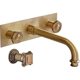 Смеситель для раковины настенный Cezares APHRODITE-BLS2-02-O, бронза, Цвет производителя: бронза фото 