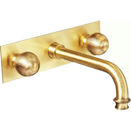 Смеситель для раковины настенный Cezares APHRODITE-BLS2-03/24-M, золото, Цвет производителя: золото фото 