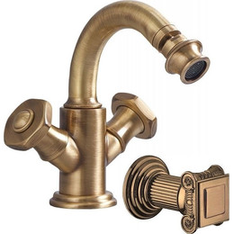 Смеситель для биде Cezares APHRODITE-BS2-02-O, бронза, Цвет производителя: бронза фото 