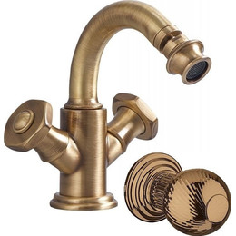 Смеситель для биде Cezares APHRODITE-BS2-02-M, бронза, Цвет производителя: бронза фото 