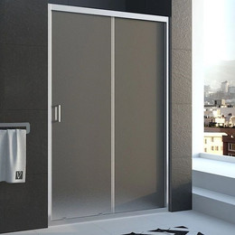 Душевая дверь Veconi Vianno 140 см VN46-140-02-19C1, хром/матовое фото 