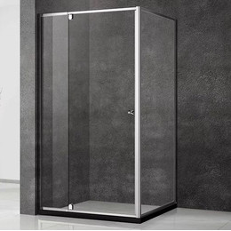 Душевое ограждение Veconi Rovigo 110х80 см RV032-11080-01-C5, хром/прозрачное фото 