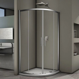 Душевое ограждение Veconi Rovigo 90 см RV07-90PL-01-19C3, хром/прозрачное фото 