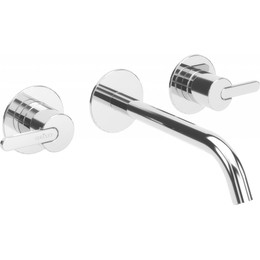 Смеситель для раковины настенный Cezares LEAF-BLI3L-01-W0, Цвет производителя: хром фото 