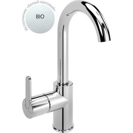 Смеситель для раковины Cezares LEAF-LSM-A-BIO, белый матовый, Цвет производителя: белый матовый фото 