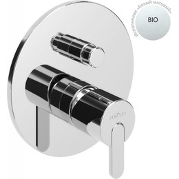 Смеситель для ванны Cezares LEAF-VDIM-BIO, белый матовый, Цвет производителя: белый матовый фото 