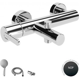 Смеситель для ванны Cezares LEAF-VD-NOP, черный матовый, Цвет производителя: чёрный матовый фото 