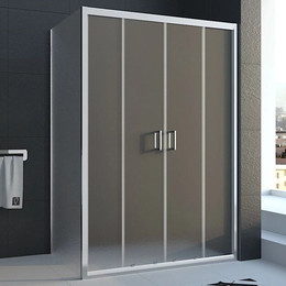 Душевое ограждение Veconi Rovigo 130х70 см RV045-13070PR-02-19C1, хром/матовое фото 