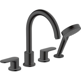 Смеситель для ванны Hansgrohe Vernis Blend 71456670, черный матовый фото 