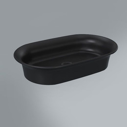 Раковина Kerama Marazzi Canaletto 65x40 см CN.wb.65\BLK.M, черный матовый фото 