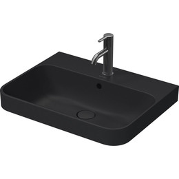 Раковина врезная на столешницу Duravit Happy D.2 Plus 60 см 2360601300, антрацит матовый фото 