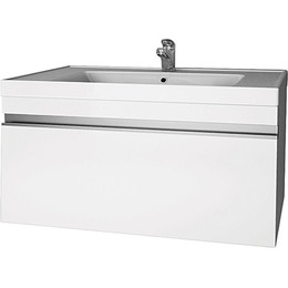 Тумба подвесная с раковиной Dreja Grace 70 см 99.0910, белый глянец фото 