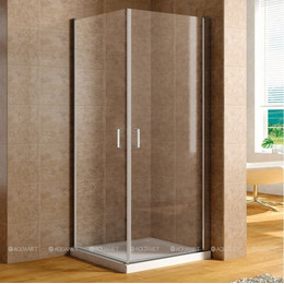 Душевое ограждение Aquanet Cinetic AE12-N-80H190U-CT 80x80 см, хром/прозрачное фото 