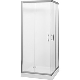 Душевое ограждение Aquanet Alfa Cube NAA1142 100x100 см, хром/прозрачное фото 