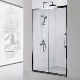 Душевая дверь Aquanet Delta NPE6121 150 см (стекло 8 мм), хром/прозрачное фото 