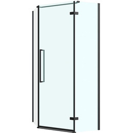 Душевое ограждение Abber Ewiges Wasser 90х90 см AG05090B, черный/прозрачное фото 