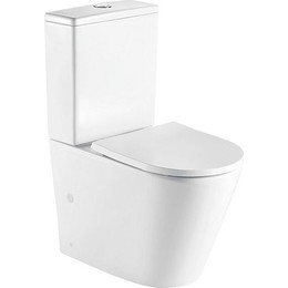 Унитаз-компакт CeramaLux Rimless 2179 с крышкой микролифт (арматура Geberit), Цвет производителя: белый фото 