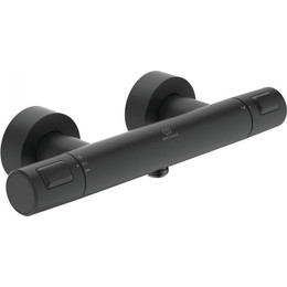 Смеситель для душа с термостатом Ideal Standard Silk Black Ceratherm T25 A7201XG, черный матовый фото 