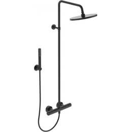 Душевая стойка с термостатом Ideal Standard Ceratherm T25 BC748XG, черный матовый фото 