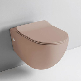 Унитаз подвесной безободковый ArtCeram File 2.0 FLV004 40 00 marrone tortora, Цвет производителя: коричневый фото 