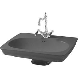 Раковина подвесная ArtCeram Civitas 68 см CIL001 03 00, чёрный фото 