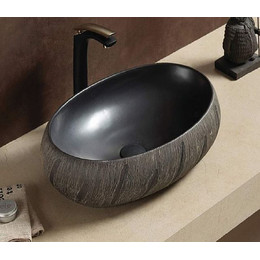 Раковина-чаша CeramaLux NC 58 см J2102, черный матовый фото 