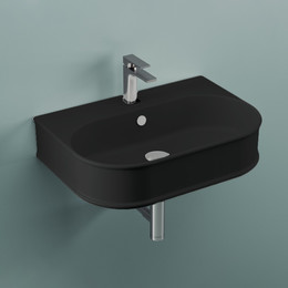 Раковина-чаша ArtCeram Atelier 65 см ATL003 17 00 *1, чёрный матовый фото 