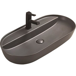 Раковина-чаша CeramaLux NC 80 см 78325MDH, серый матовый фото 