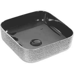 Раковина-чаша CeramaLux LuxeLine 38 см D1303H020, черный/серый фото 