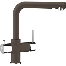 Смеситель для кухни Schock WELLUS 710036, хром/бронза фото 
