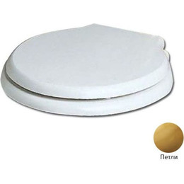 Сиденье с крышкой для унитаза Azzurra Giunone-Jubilaeum микролифт 1800/F bi/oro (петли золото) фото 