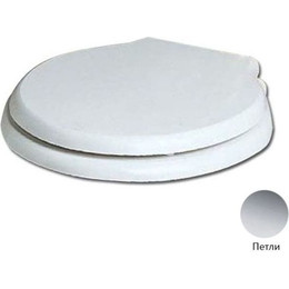 Сиденье с крышкой для унитаза Azzurra Giunone-Jubilaeum микролифт 1800/F bi/cr (петли хром) фото 