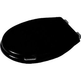 Сиденье с крышкой для унитаза Simas Lante микролифт, цвет чёрный LA006nero/cr (петли хром) фото 