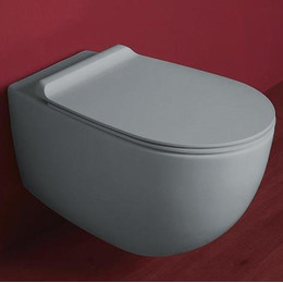 Унитаз подвесной безободковый Simas Vigoni VI18 cemento matt фото 