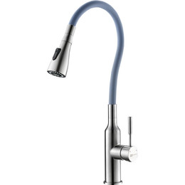 Смеситель для кухни Lemark Expert LM5082S-Gray, хром/серый фото 