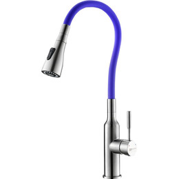 Смеситель для кухни Lemark Expert LM5082S-Violet, хром/фиолетовый фото 