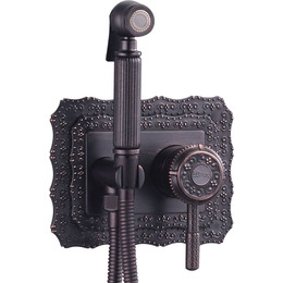 Набор для гигиенического душа Lemark Jasmine LM6619ORB, черная бронза фото 